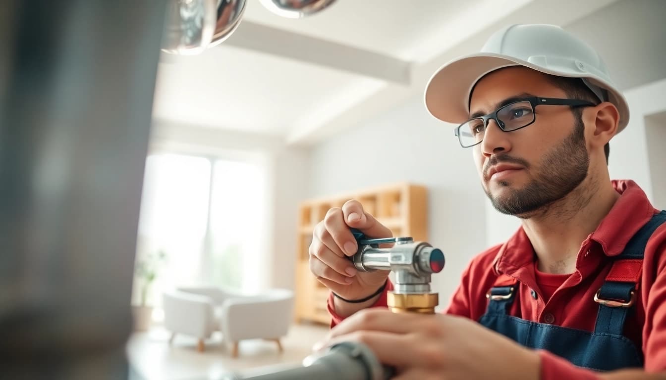 Whole House Repiping Saint Petersburg FL in action with a professional plumber meticulously working on pipes.