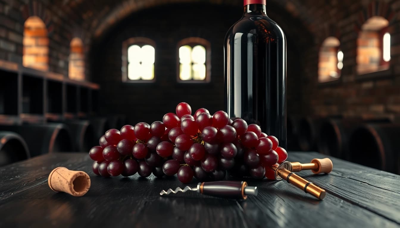 Pouring Tempranillo from an elegant bottle into a glass, showcasing its rich color.