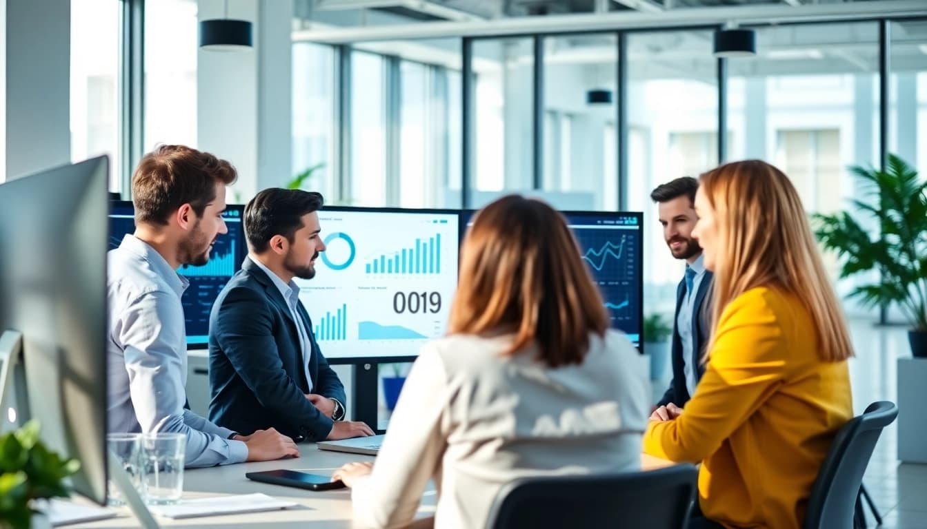 Enhance your business with expert seo marketing services in a modern office environment.