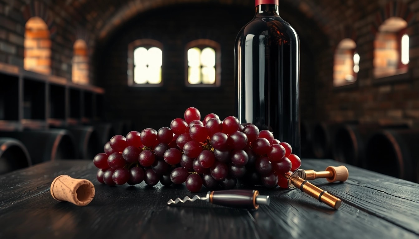 Pouring Tempranillo from an elegant bottle into a glass, showcasing its rich color.
