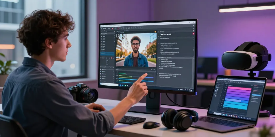 Generate image to prompt from a sleek digital workspace showcasing AI technology.