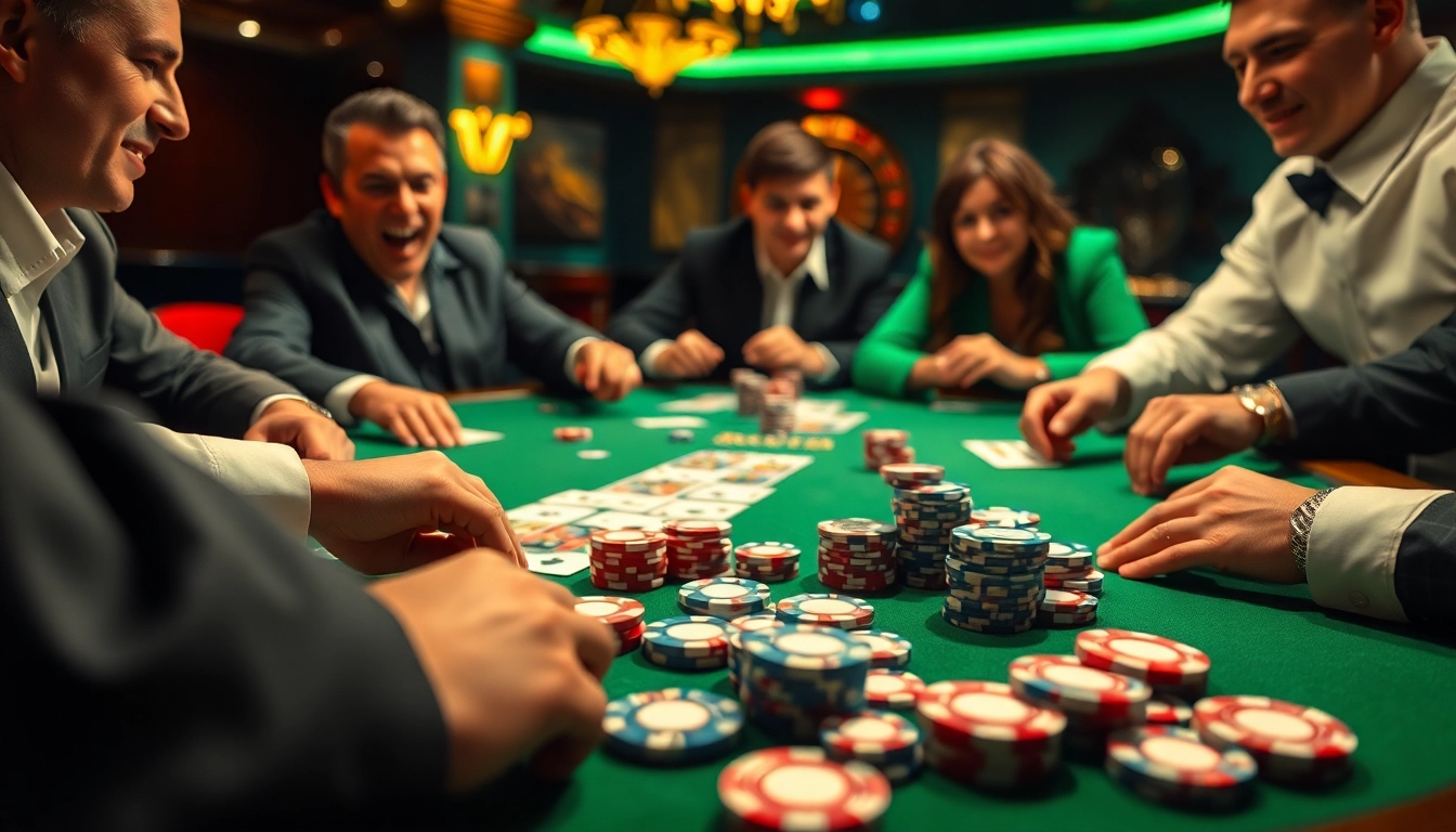 Taruhan seru dengan pakde4d di meja poker penuh chip dan kartu, menakjubkan dan menarik.