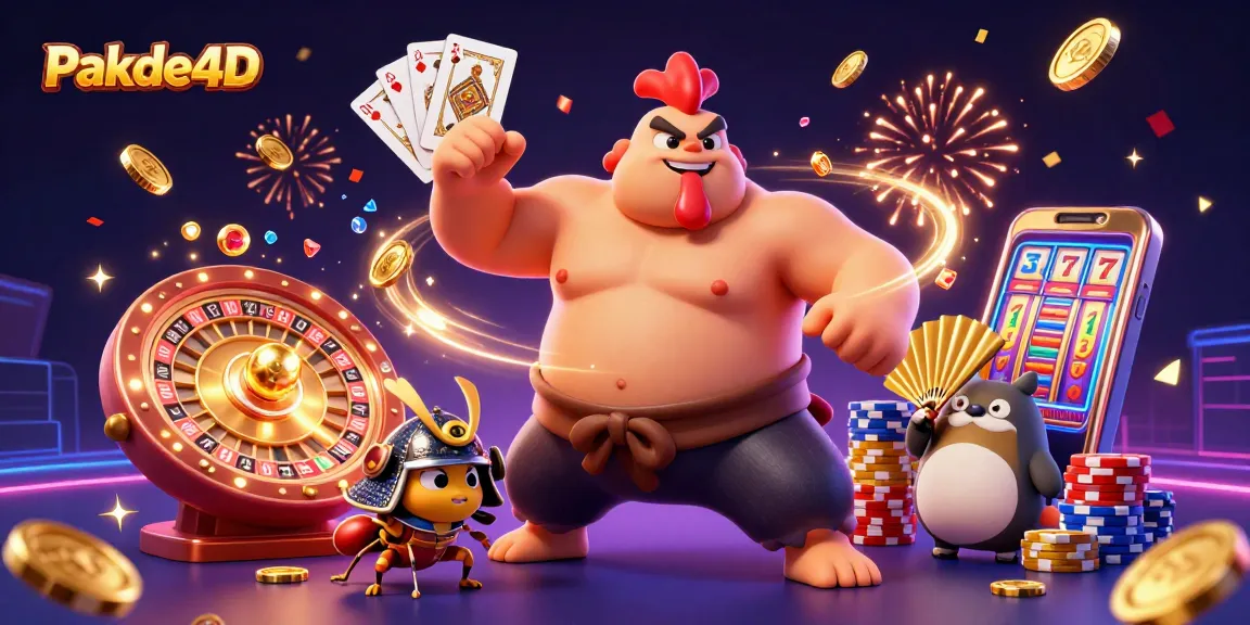 Play thrills in Pakde4D with a powerful sumo rooster, fierce samurai cricket, and a golden fan announcer.
