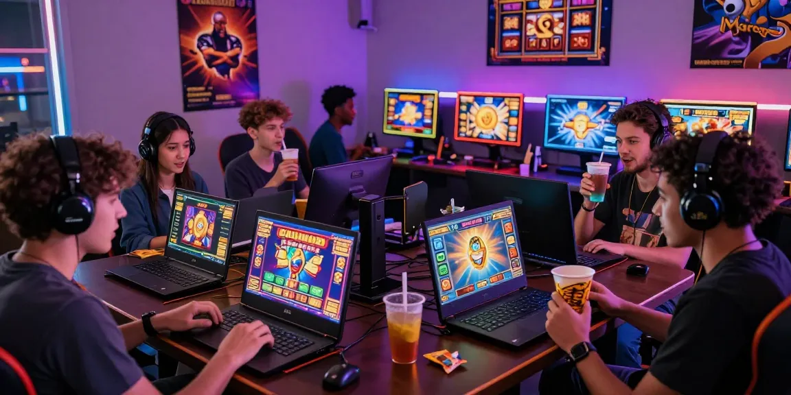 Players enjoying a thrilling slot gacor session on their devices, immersed in vibrant, exciting online gaming.
