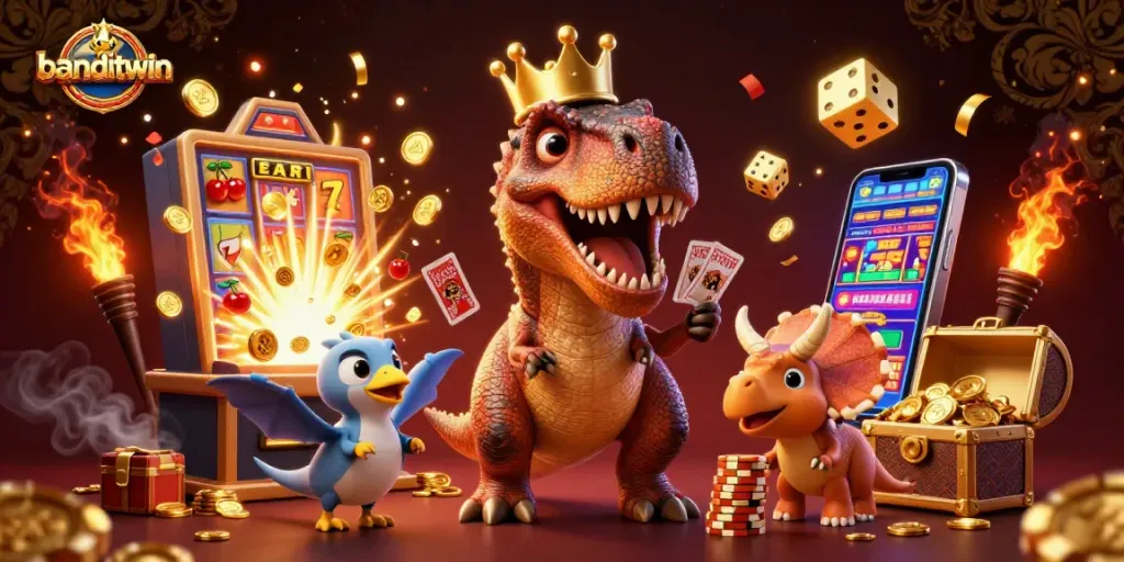 banditwin menghadirkan karakter lucu di kasino dengan mesin slot yang menawarkan kejutan jackpot
