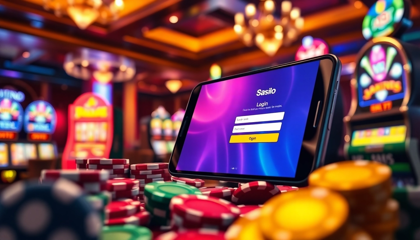Masuk menggunakan login apk pada perangkat dengan lingkungan kasino yang menawan.