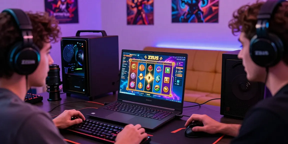 Experience the excitement of zeus slot in a vibrant gaming room.