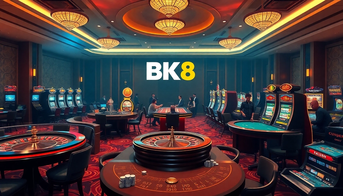 Experience luxury gaming at BK8, showcasing elite casino tables and vibrant slot machines at https://88clb.courses/.