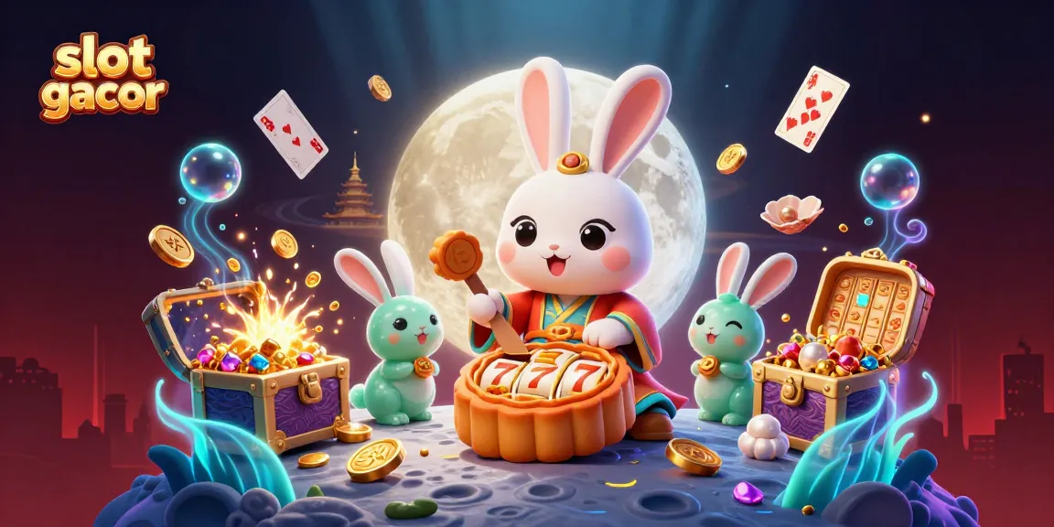 Pemain slot gacor merayakan keberuntungan dengan simbol jackpot dan koin emas di latar belakang angkasa.