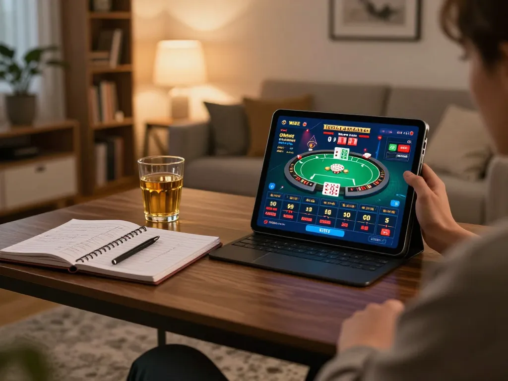 Engaging scene of usando siti scommesse stranieri sicuri on mobile device while tracking betting strategies.
