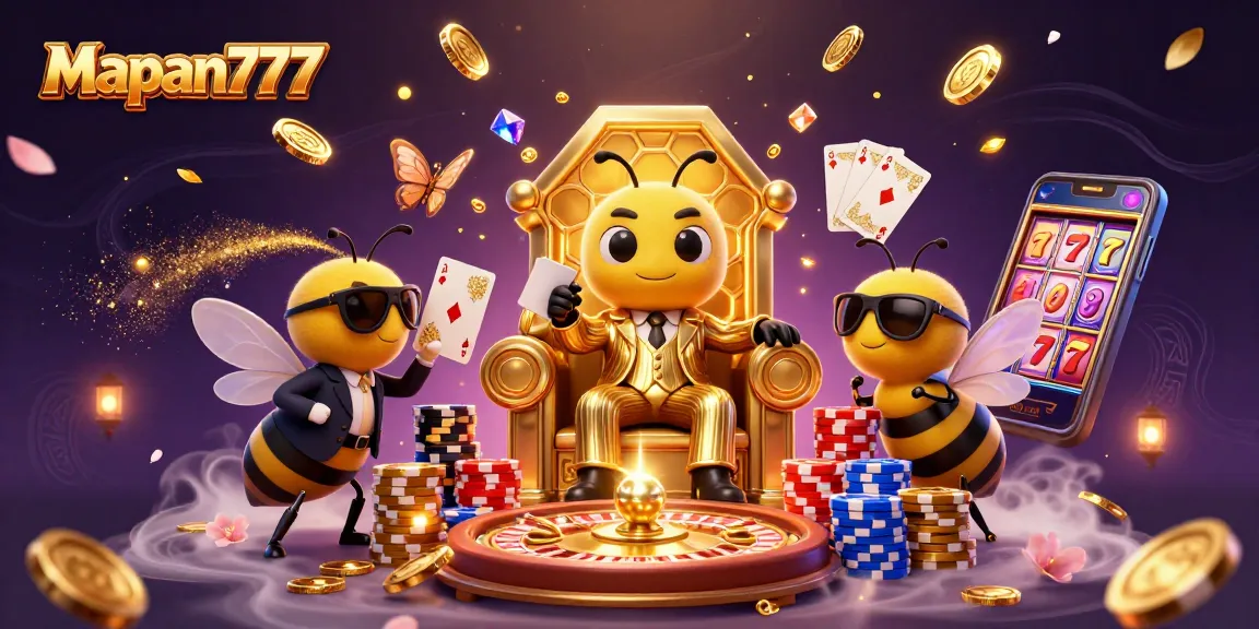 Mapan777 offers exciting gameplay with a bumblebee mob boss and dazzling casino elements.