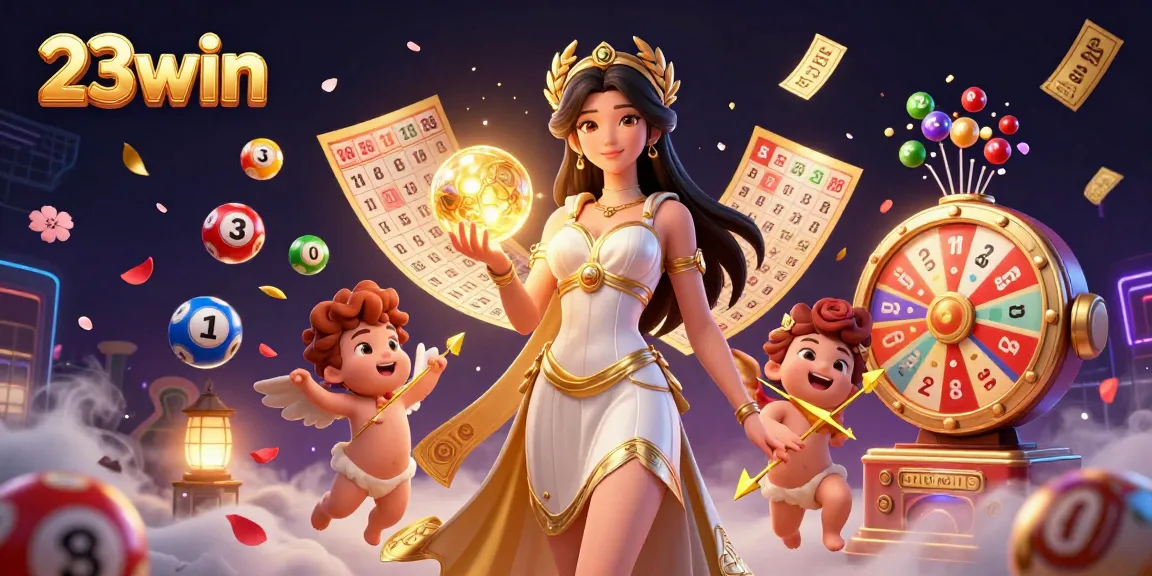 Spin and win at 23win with vibrant lottery balls and dazzling prizes