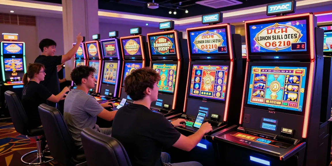 Dynamic casino setting highlighting players engaging with slot deposit 5000 games and live dealers.