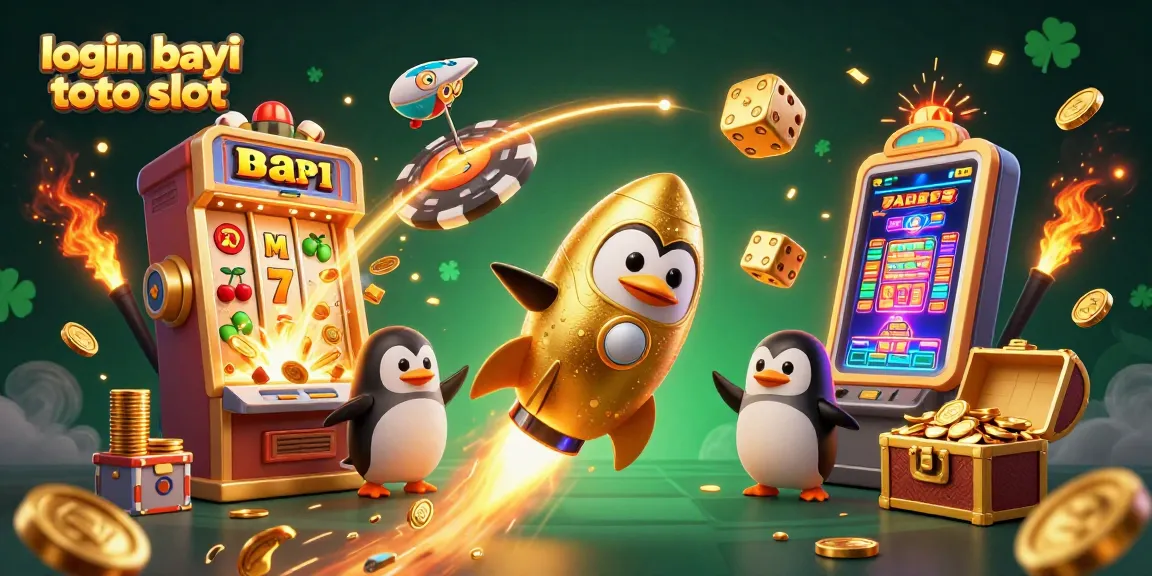 Experience thrilling wins at login bayi toto slot with vibrant casino visuals and gaming excitement in this illustration.