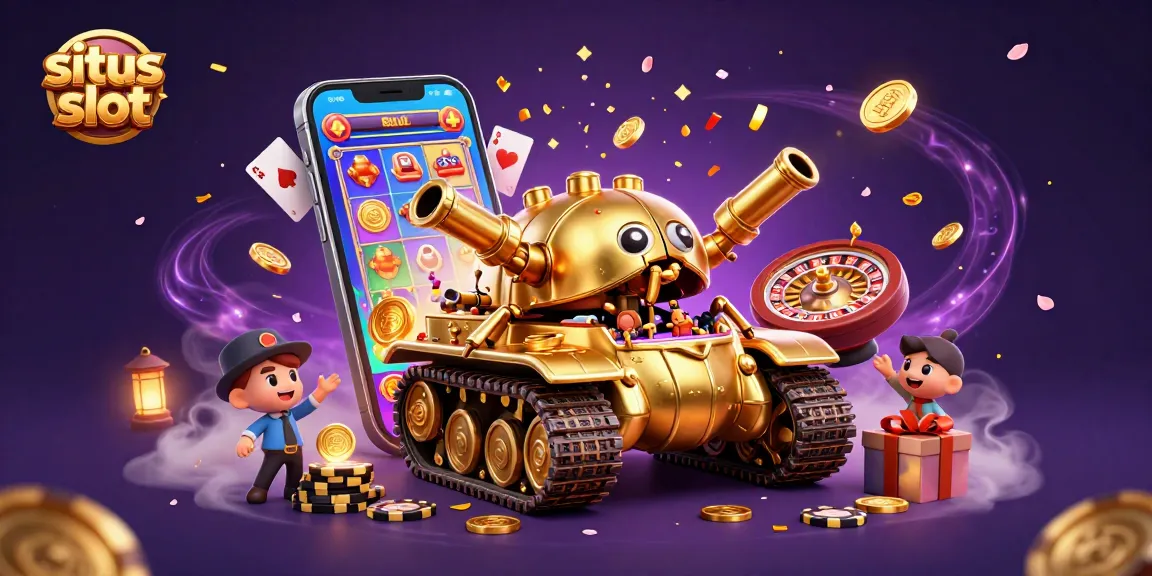 Experience the excitement of situs slot with vibrant 3D casino elements and dynamic game displays.
