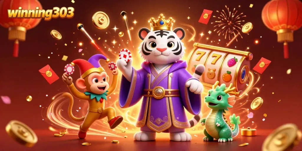 Win big with winning303! Experience vibrant gameplay and 3D slots in a lively casino atmosphere.