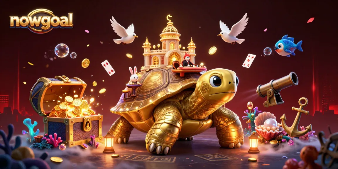 nowgoal enhances your gaming experience with vibrant visuals and golden rewards from this styled casino illustration.