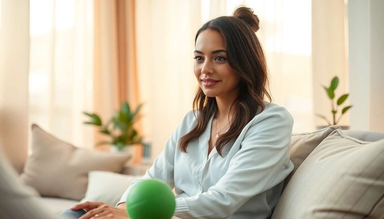 Diagnosing anxiety symptoms through a compassionate therapy session in a calming environment.