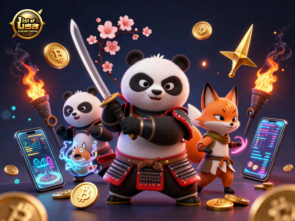 Experience the thrill at the list of usa online casinos with samurai panda and ninja fox in action.