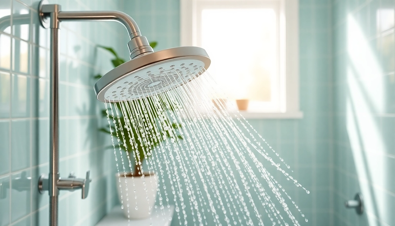 Experience the freshness of sunny shower USA with innovative showerhead design.