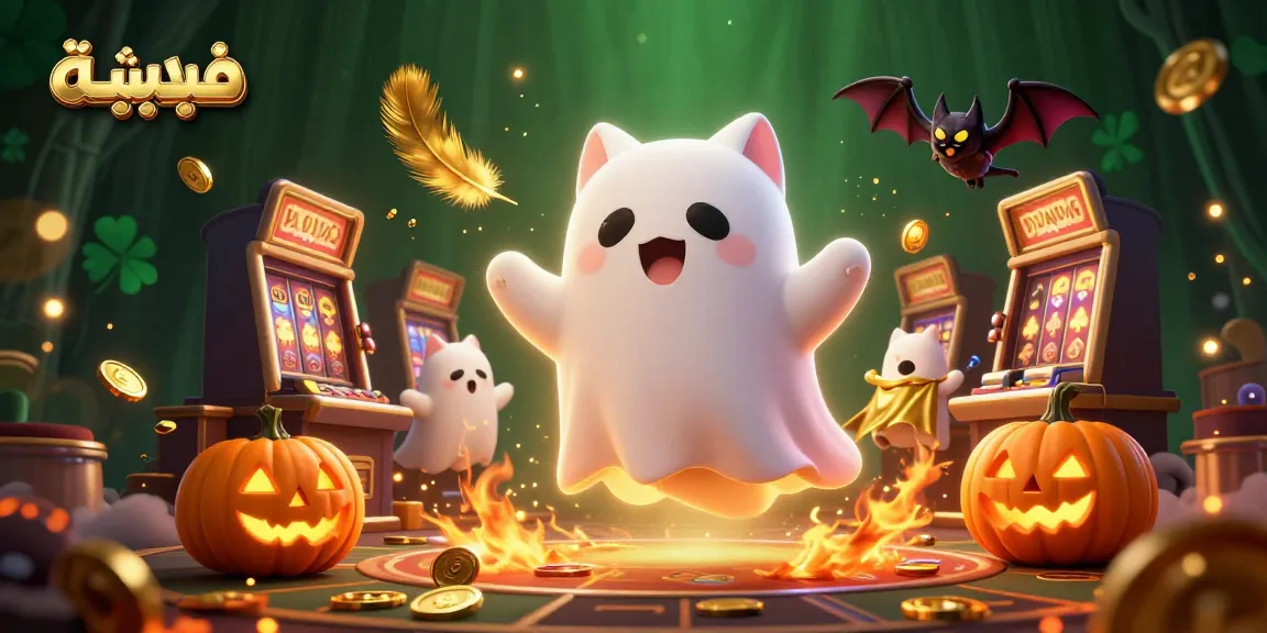 Engage in thrilling دردشة فيديو as the playful ghost cat explores a haunted casino