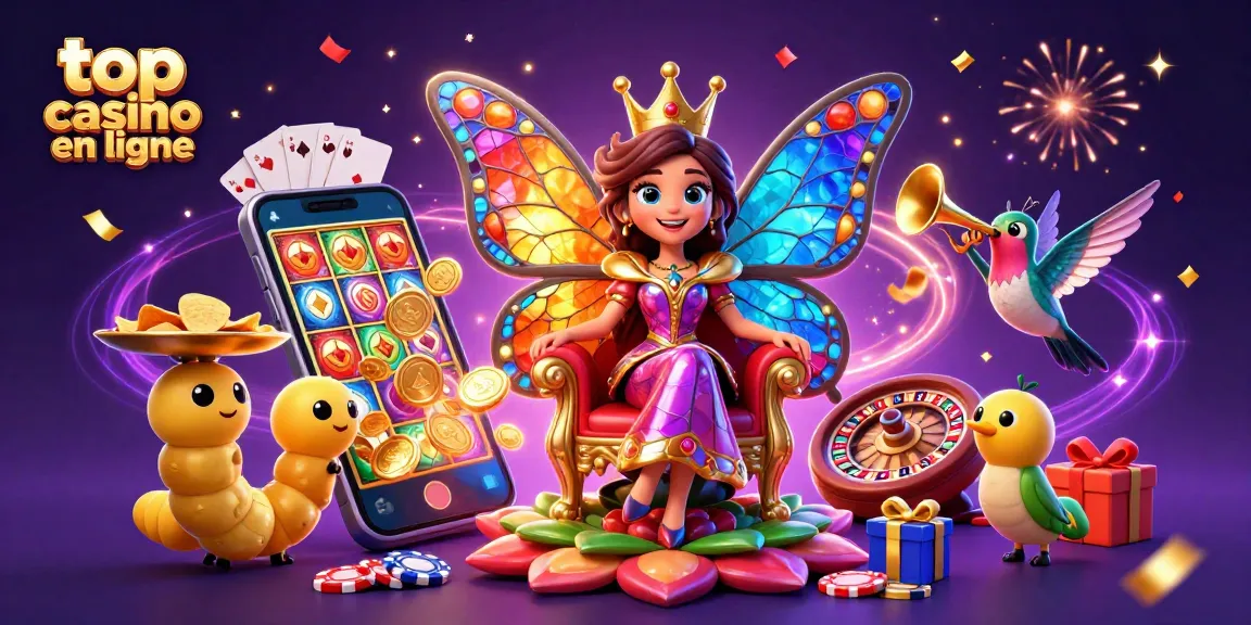 Jouez aux jeux de casino dans un meilleur casino en ligne avec une ambiance magique et colorée.