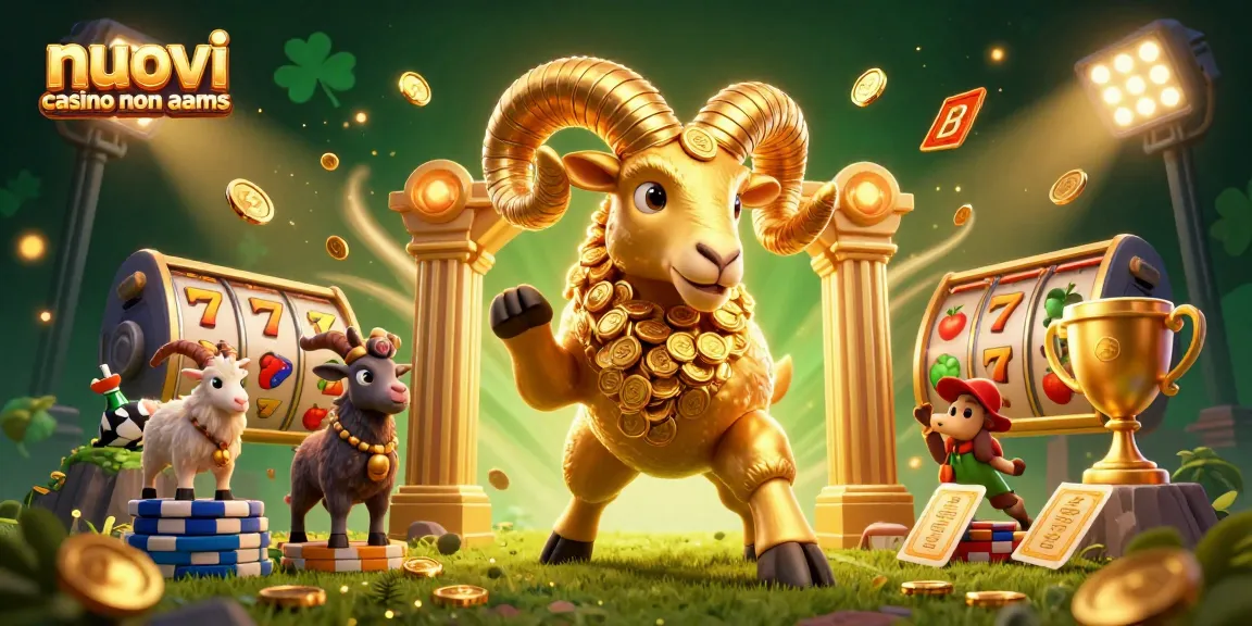 I migliori nuovi casino non AAMS mostrano un intricato design con simboli e elementi di gioco in un'illustrazione vivace.
