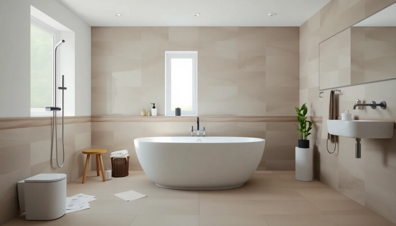 Explore a beautiful bathroom renovation manchester featuring modern styling and elegant fixtures.