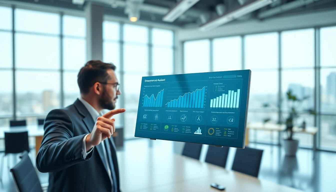 Utilizing enterprise assistant saas in a modern office environment to enhance productivity.