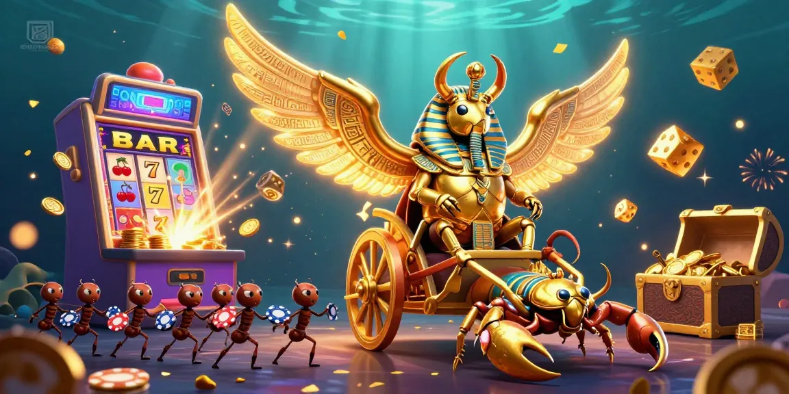 Experience the excitement at situs toto slot tergacor with a vibrant casino scene bursting with games, jackpots, and animated characters.