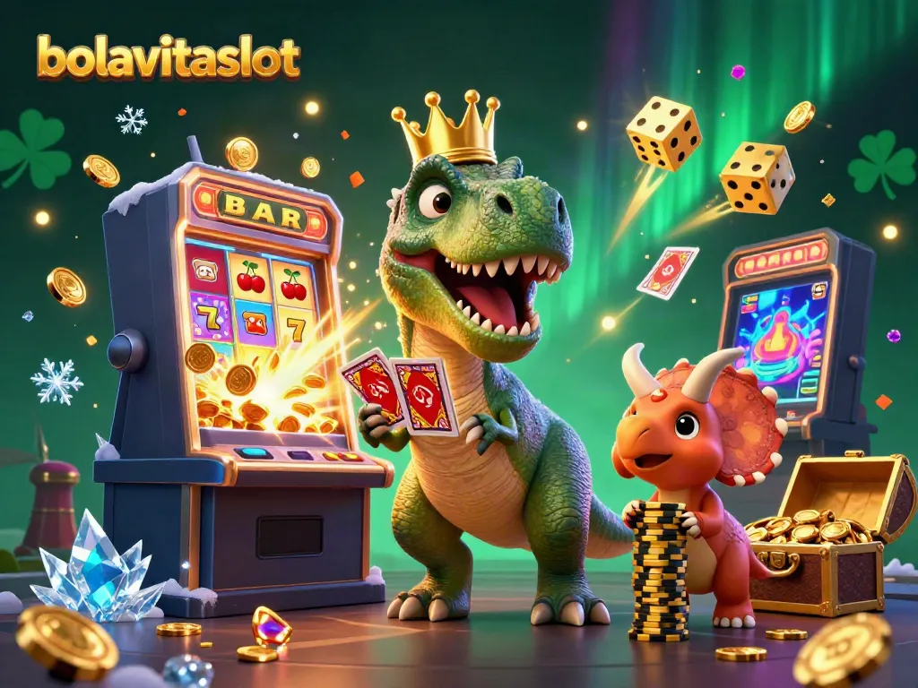 Experience the thrilling slots action at bolavitaslot with vibrant characters and casino elements.
