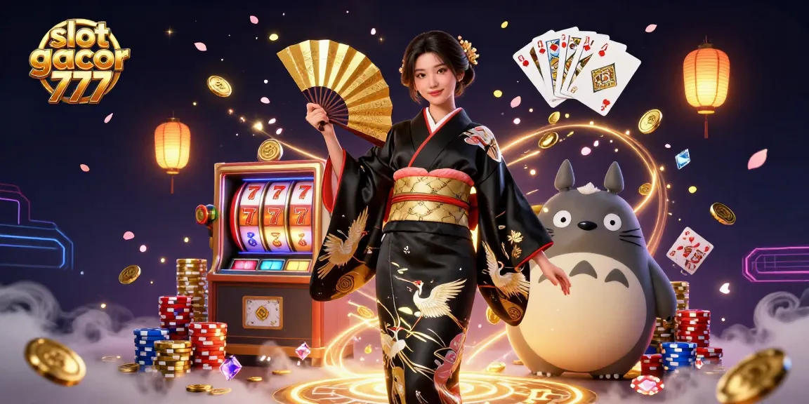 Experience slot gacor 777 with vibrant gameplay featuring lucky sevens, colorful chips, and dynamic reels.