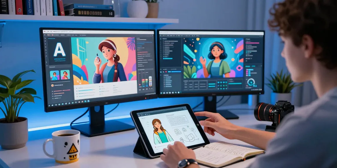User engaging with Tavern AI on dual monitors while designing AI characters and enjoying creative interactions.