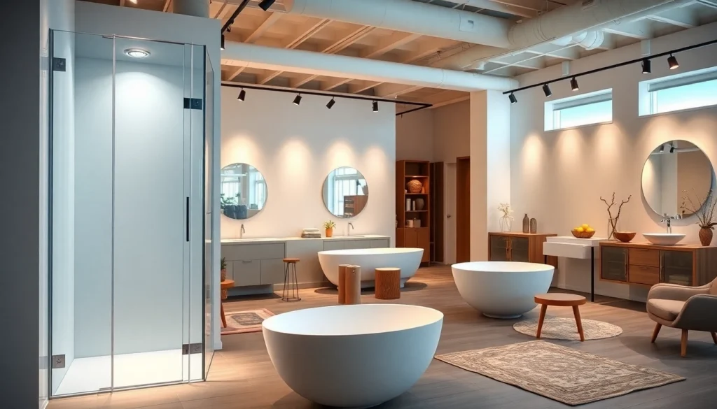 Sonni sanitär GmbH präsentiert stilvolle Badprodukte in einem modernen Showroom.