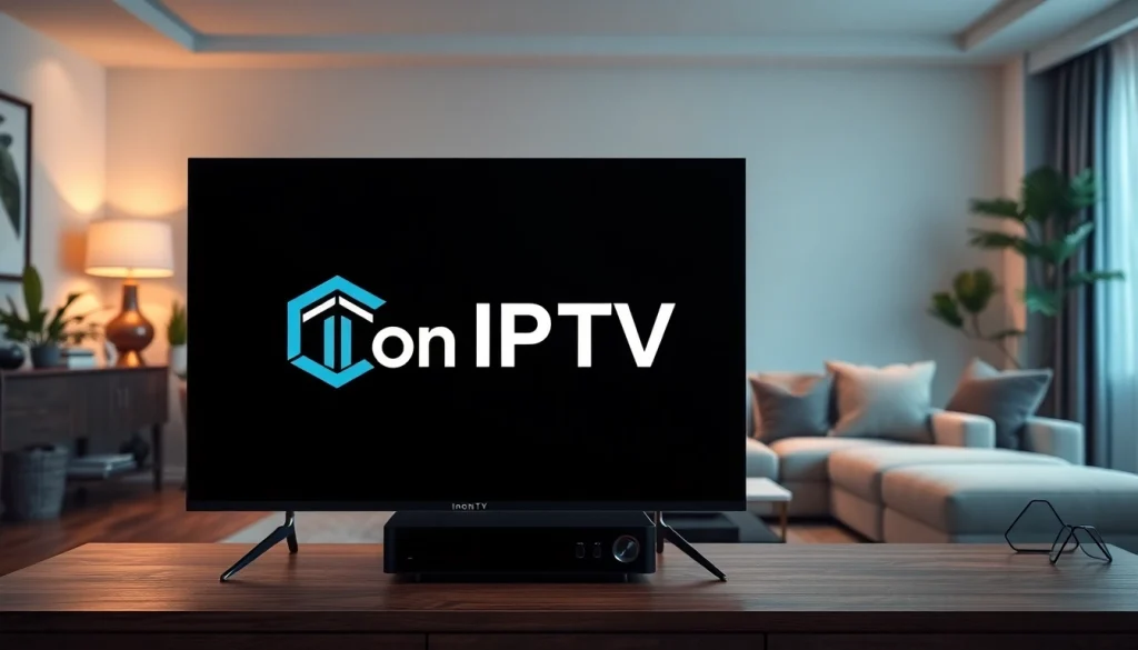 Watch unbeatable channels with iron iptv in a modern living room setting.