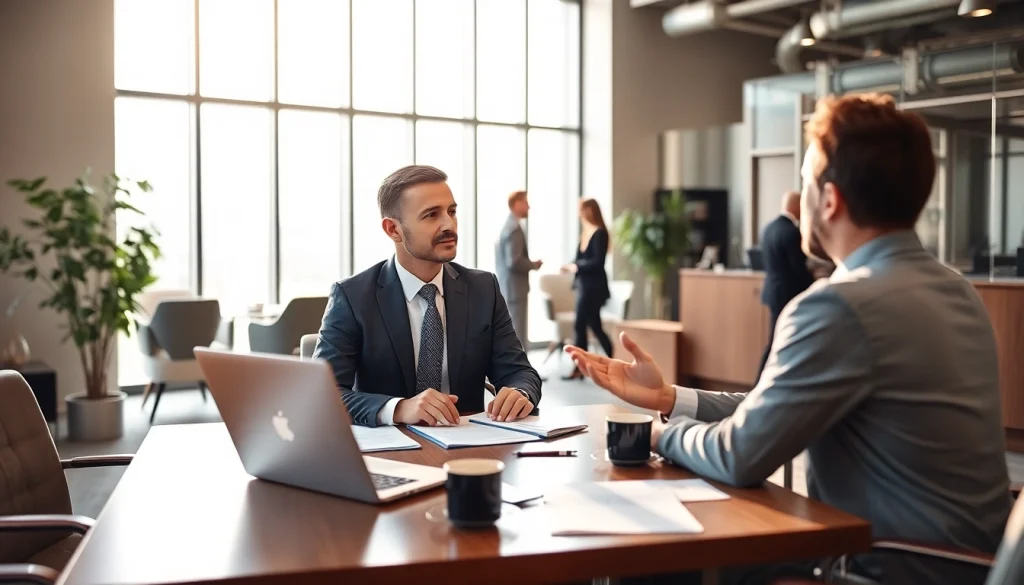 신용카드 현금화에 대한 상담을 받는 모습, 전문가와 고객의 대화 장면