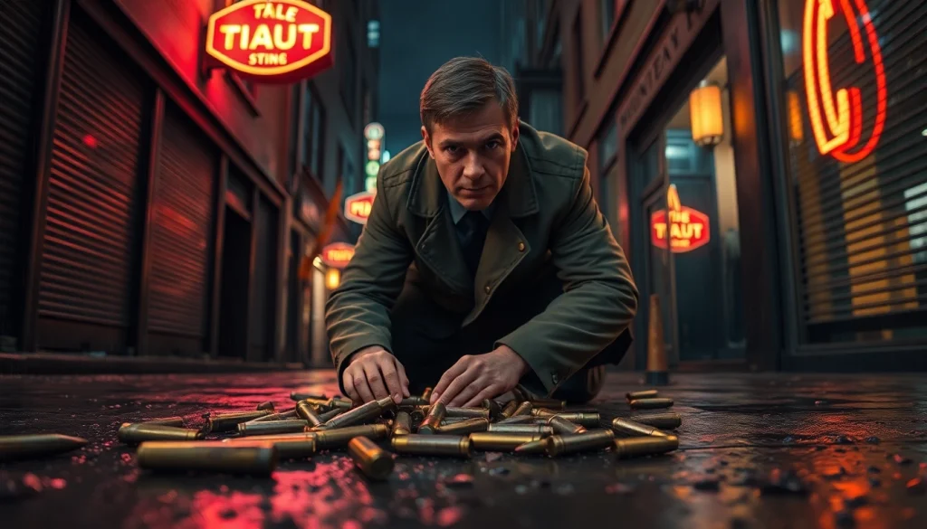 Detective investigating politics thieves and bullets in a gritty urban environment