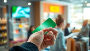 카드깡 거래 중 현금을 받는 손과 신용카드 액션을 강조한 장면