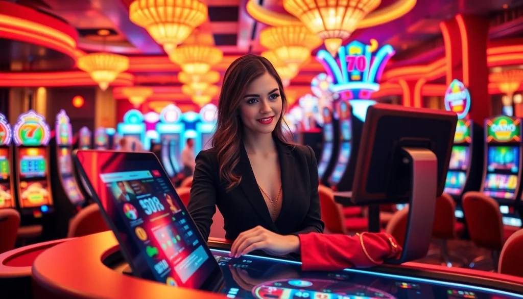 Experience Canadian casinos online with a vibrant dealer and engaging atmosphere.