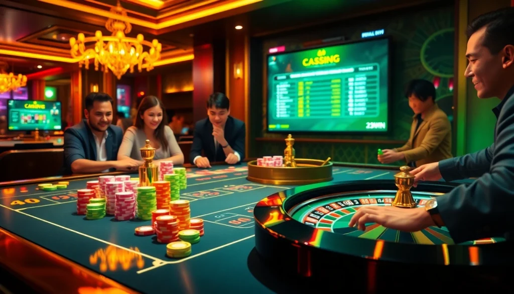 Experience the thrill of online gambling at https://23win.hiphop/ with vibrant casino visuals.