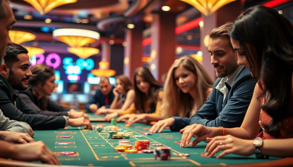 Exciting gaming scene illustrating cs2 gambling sites reddit with players and colorful casino elements.