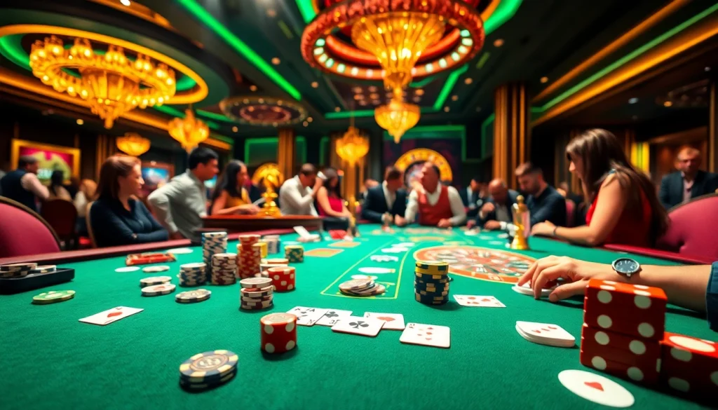 Experience the thrill of RIKVIP with dynamic gameplay at a luxurious casino filled with excitement.