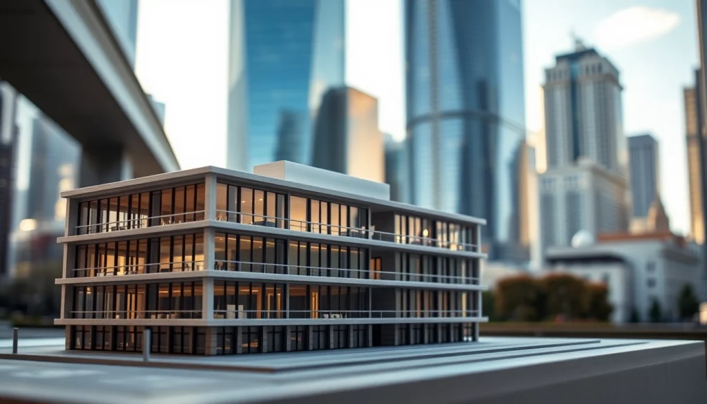 Architekturmodellbau Braunschweig mit detailliertem Stadtmodell hervorheben