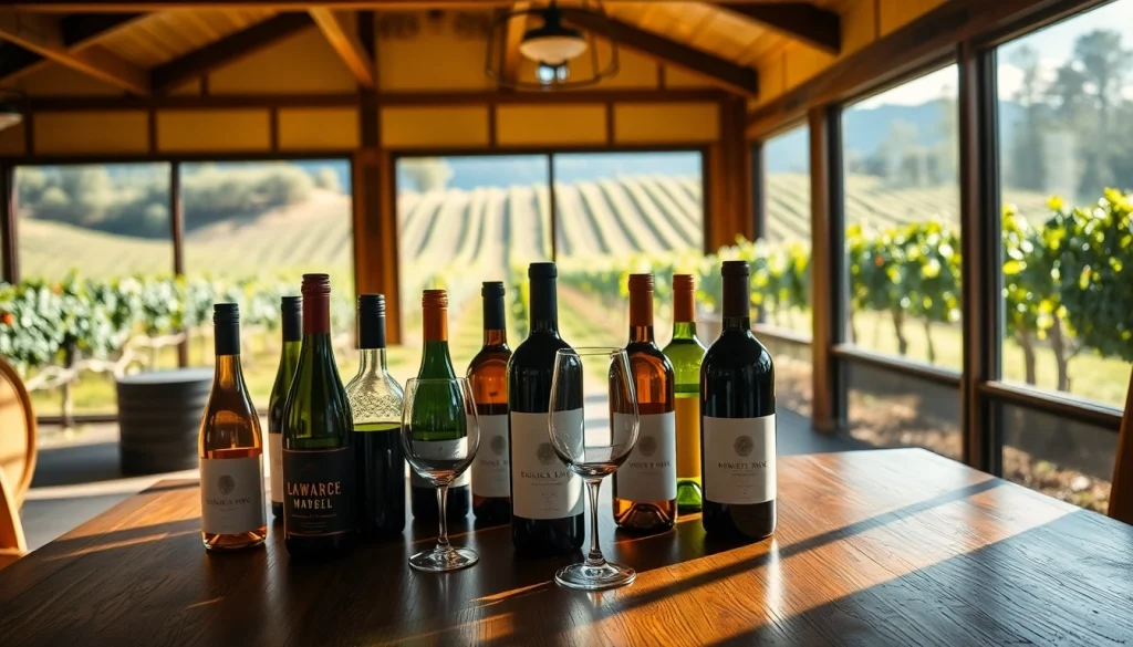 Experience Winery Membership benefits in a picturesque tasting room with sunlit vineyard views.