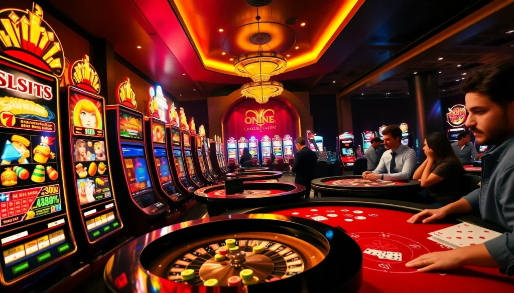 Experience Onicplay’s exciting slot machines and lively poker tables in a vibrant casino scene.