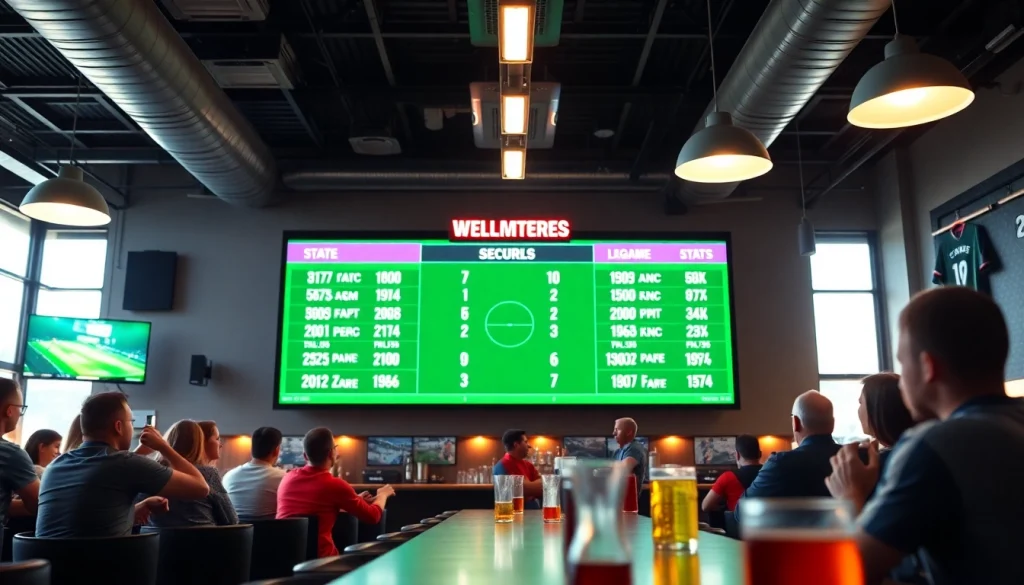 บานผลบอล แสดงคะแนนฟุตบอลบนหน้าจอทันทีในบาร์กีฬาที่มีผู้ชม