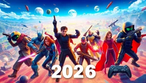 Showcase of best upcoming games 2026 featuring diverse characters and vibrant landscapes.