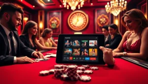 Découvrez l'excitation du casino en ligne argent réel avec des joueurs plongés dans le poker à enjeux élevés.